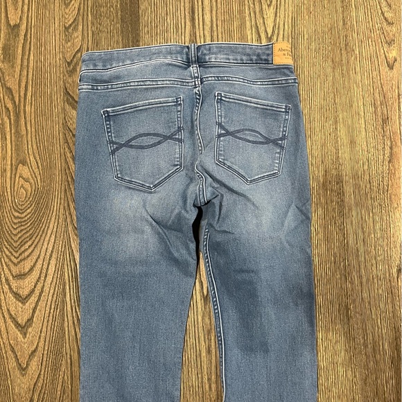 Abercrombie & Fitch Legging Jeans Pockets Stretch Denim Medium Wash Size 28/6 - Picture 5 of 9